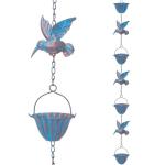 7.9ft Rain Chains with Hummingbird Decor