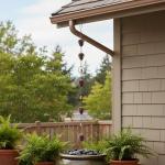 Pinecone Rain Chain for Outdoor Garden Decor