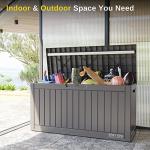 EAST OAK 60 Gallon Waterproof Outdoor Storage Box