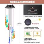 Color-Changing Solar Wind Chimes for Gardens