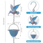 7.9ft Rain Chains with Hummingbird Decor