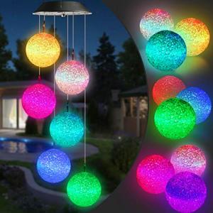 Color Changing Solar Wind Chimes for Outdoors