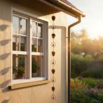 Pinecone Rain Chain for Outdoor Garden Decor