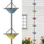 Colorful Rain Chain for Garden Downspouts