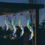 Color-Changing Solar Wind Chimes for Gardens