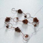 Pinecone Rain Chain for Outdoor Garden Decor