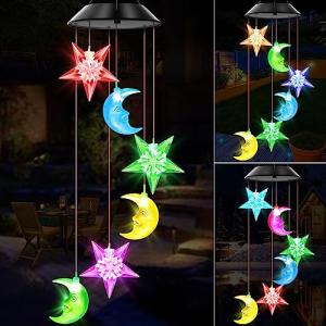 Solar Color Changing Wind Chimes for Outdoor Decor