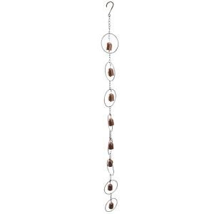 Miskall Decorative Metal Rain Chain for Gardens