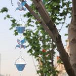 7.9ft Rain Chains with Hummingbird Decor