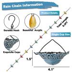 Colorful Rain Chain for Garden Downspouts