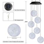 Color Changing Solar Wind Chimes for Outdoors