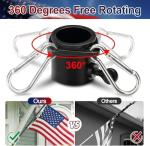 5ft Heavy Duty Tangle-Free Outdoor Flag Pole