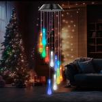 Color-Changing Solar Wind Chimes for Gardens