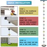 Colorful Rain Chain for Garden Downspouts