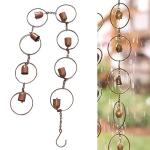 Miskall Decorative Metal Rain Chain for Gardens