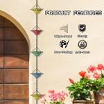 Colorful Rain Chain for Garden Downspouts
