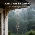 Decorative Metal Rain Chain and Wind Chimes