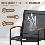 Shintenchi 3-Piece Outdoor Rocking Bistro Set