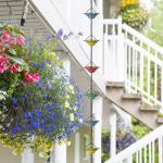 Colorful Rain Chain for Garden Downspouts