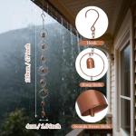 Decorative Metal Rain Chain and Wind Chimes