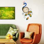 Metal Peacock Thermometer Wall Art for Indoors Outdoors