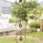 Miskall Decorative Metal Rain Chain for Gardens