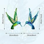 Hummingbird Metal Wall Art - 15 Inch Decor