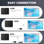 Indoor Long Range TV Antenna with 16ft Cable