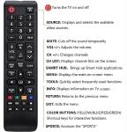 Universal Remote for Samsung LED and Smart TVs