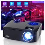 AILESSOM 1080P Bluetooth 5G WiFi Projector