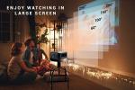 FUSION5 1080p Wireless Bluetooth Movie Projector