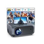 1080P 4K Portable Projector with 5G WiFi