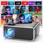 FUDONI 4K WiFi Bluetooth Projector for Home Theater