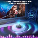 FUDONI 4K Portable WiFi Bluetooth Outdoor Projector