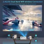 1080P 5G WiFi Bluetooth Portable Outdoor Projector