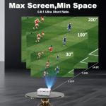 Compact Full HD Mini Projector for Home Use