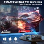 FUDONI 18000L Projector with WiFi and Bluetooth