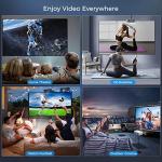 1080P 4K Portable Projector with 5G WiFi