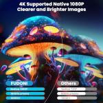 1080P 4K Portable Projector with 5G WiFi