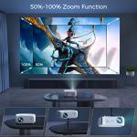 1080P 4K Portable Projector with 5G WiFi