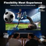 Compact Full HD Mini Projector for Home Use