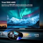 WiFi Outdoor Projector, 1080P, 4K Support, Bluetooth