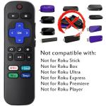 2 Replacement Roku TV Remotes for Smart TVs