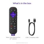 Roku Voice Remote Pro - Rechargeable & Voice Control
