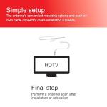 UltraPro Indoor HD TV Antenna with 360° Reception