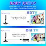 Indoor TV Antenna with Magnetic Base and Long Range