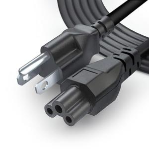 5Ft Universal Laptop Power Cord for Dell, HP, Lenovo