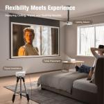 AuKing Mini Projector, 1080P Home Theater Experience