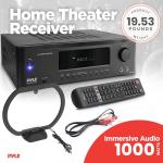 Pyle 7.1-Channel Bluetooth Home Theater Amplifier