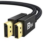 IVANKY 8K DisplayPort Cable 6.6ft for Gaming